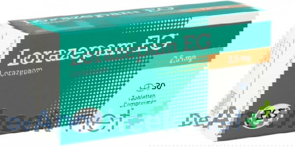 Lorazepam 2.5 mg - Hoofdafbeelding