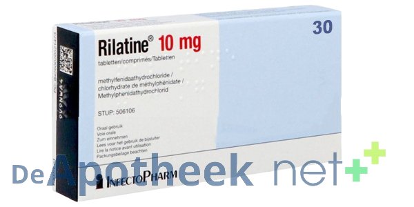 Ritalin 10 mg (methylfenidaat) - Hoofdafbeelding